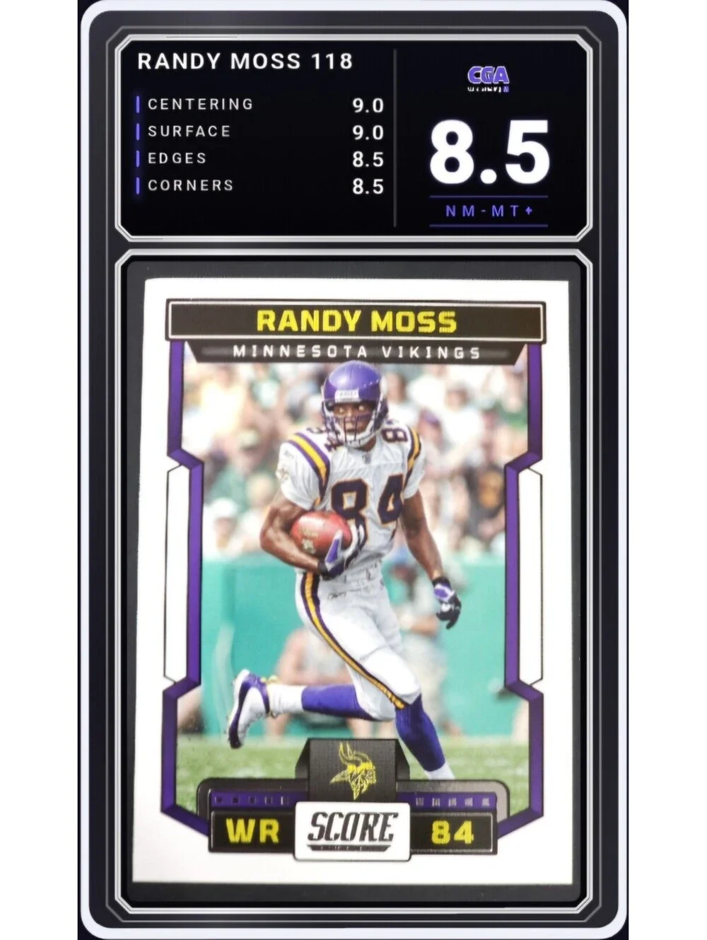 2023 Panini Score #118 Randy Moss Minnesota Vikings NFL - CGA 8.5 Digital Grade